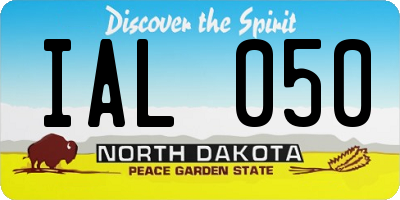 ND license plate IAL050