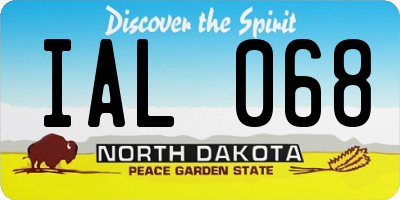 ND license plate IAL068