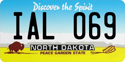 ND license plate IAL069