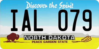 ND license plate IAL079
