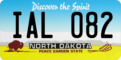 ND license plate IAL082