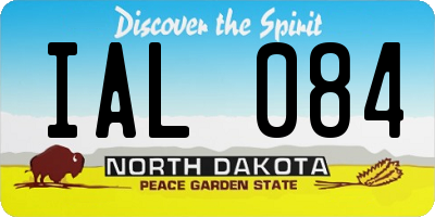 ND license plate IAL084