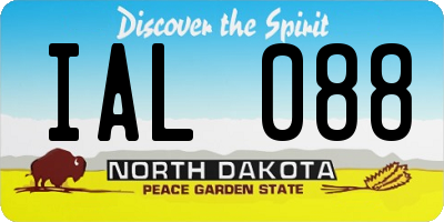 ND license plate IAL088