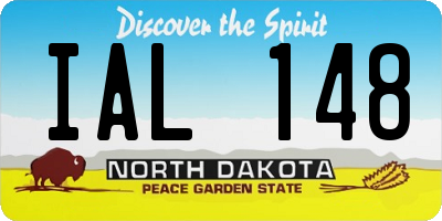 ND license plate IAL148