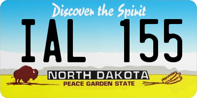 ND license plate IAL155