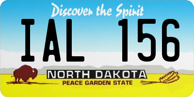 ND license plate IAL156