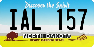 ND license plate IAL157