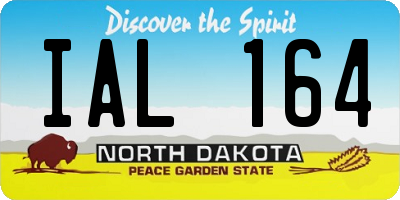 ND license plate IAL164