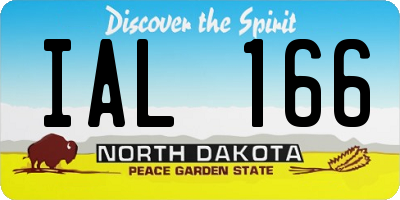 ND license plate IAL166