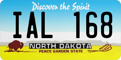 ND license plate IAL168