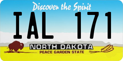 ND license plate IAL171