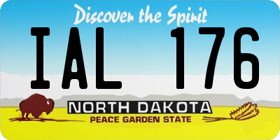 ND license plate IAL176