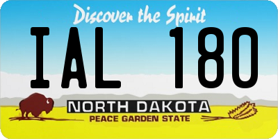 ND license plate IAL180