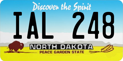 ND license plate IAL248