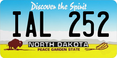 ND license plate IAL252