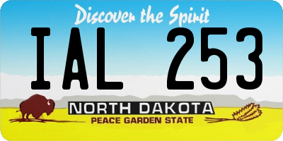 ND license plate IAL253