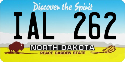 ND license plate IAL262
