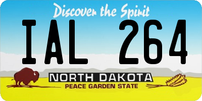 ND license plate IAL264