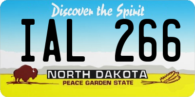 ND license plate IAL266