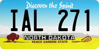ND license plate IAL271