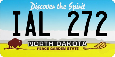 ND license plate IAL272