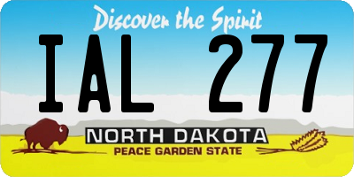 ND license plate IAL277