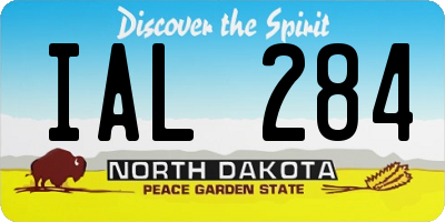 ND license plate IAL284