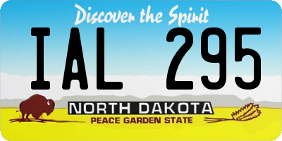 ND license plate IAL295