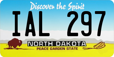 ND license plate IAL297