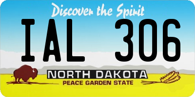 ND license plate IAL306