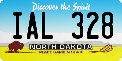 ND license plate IAL328