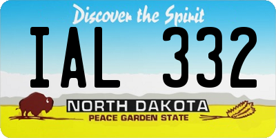 ND license plate IAL332