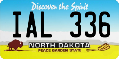 ND license plate IAL336