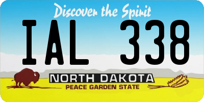 ND license plate IAL338