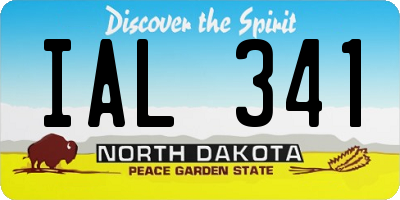 ND license plate IAL341