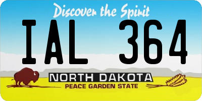 ND license plate IAL364