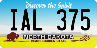 ND license plate IAL375
