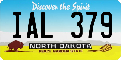 ND license plate IAL379