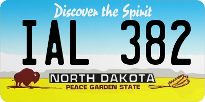 ND license plate IAL382