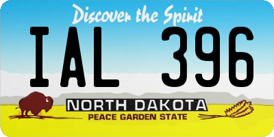 ND license plate IAL396