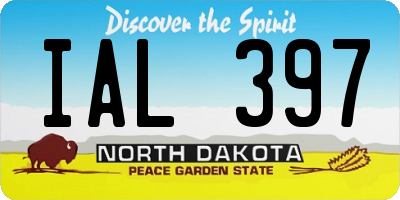ND license plate IAL397
