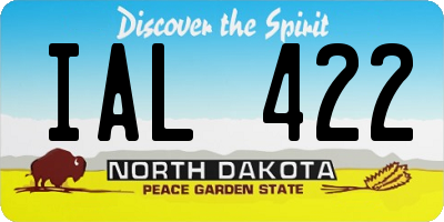 ND license plate IAL422