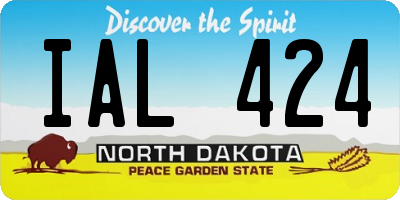 ND license plate IAL424