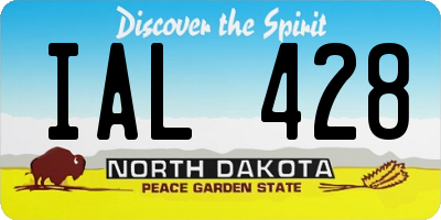 ND license plate IAL428