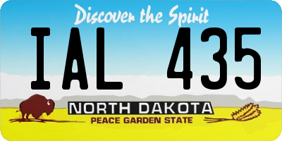 ND license plate IAL435