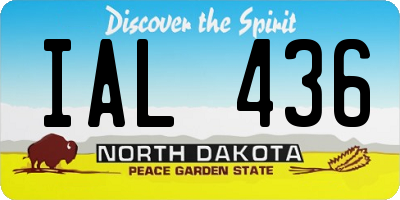 ND license plate IAL436