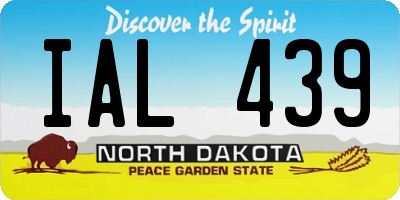 ND license plate IAL439