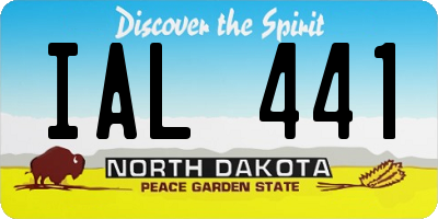 ND license plate IAL441