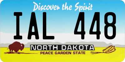 ND license plate IAL448