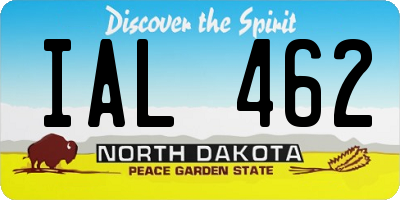 ND license plate IAL462